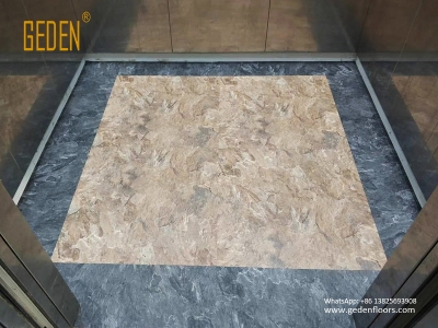 residential LVT-tile look vinyl flooring